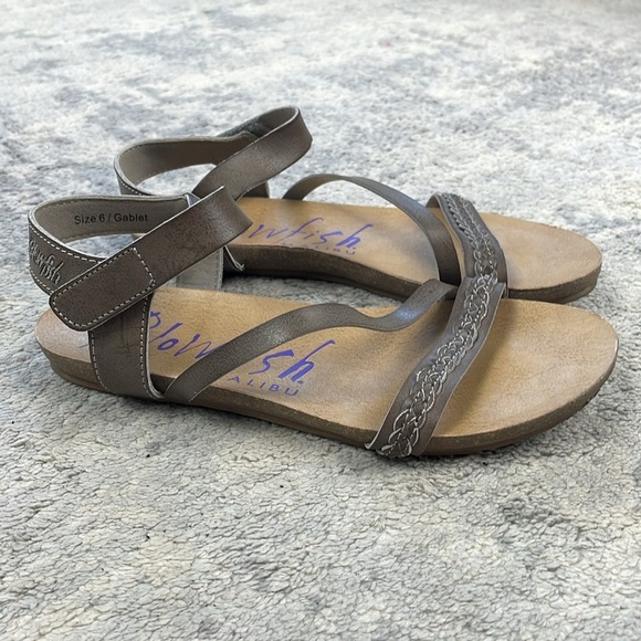Blowfish Malibu Gablet Strappy Sandals Flat Beachy Boho Sz 6 - Picture 5 of 12